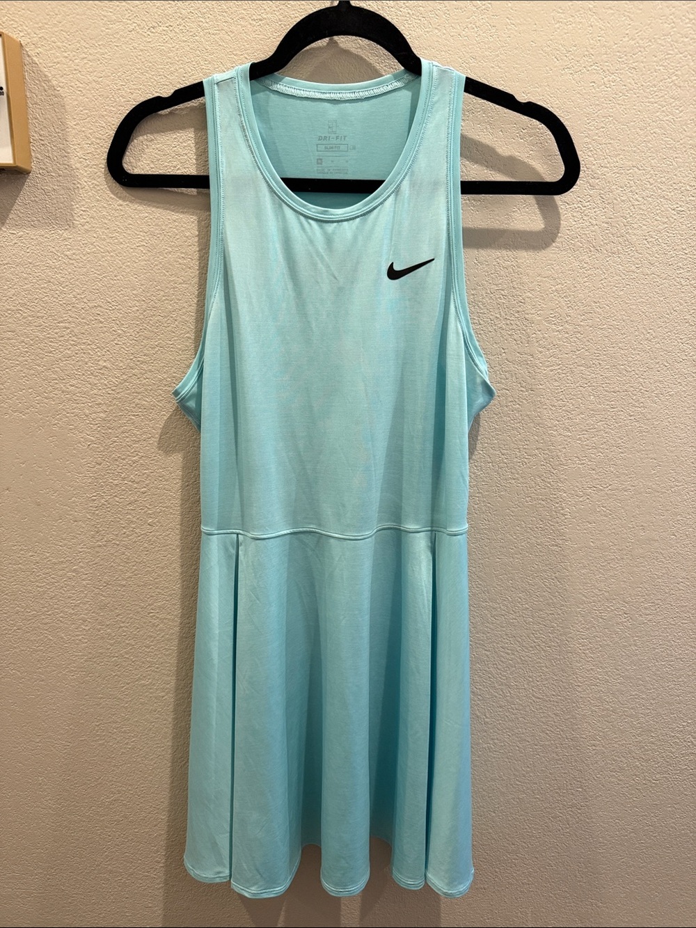 Nike Women's Light Blue Athletic Tank Dress tennis size medium NWOT